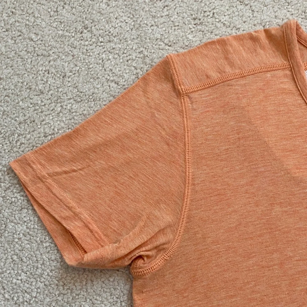 On Running Women's Orange Comfort T Athletic Top - Picture 3 of 12